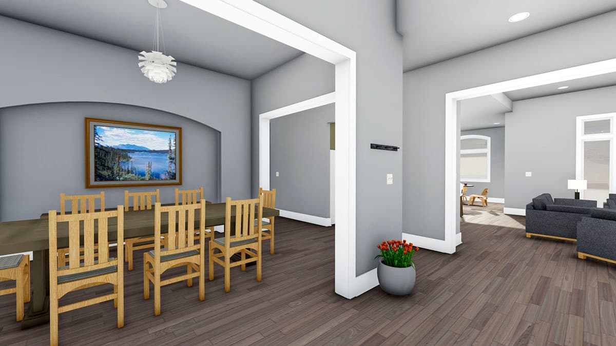 Plan 64482SC: Striking Prairie House Plan with Home Office - Image #15 - European, Mountain, New American, Prairie, Ranch