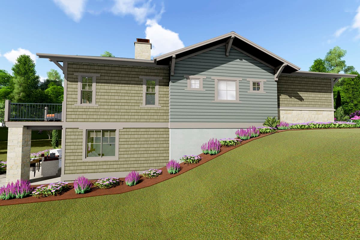 Plan 64483SC: One-level Craftsman House Plan with Walk-out Lower Level - Image #7 - Country, Craftsman, Mountain, Northwest, Ranch