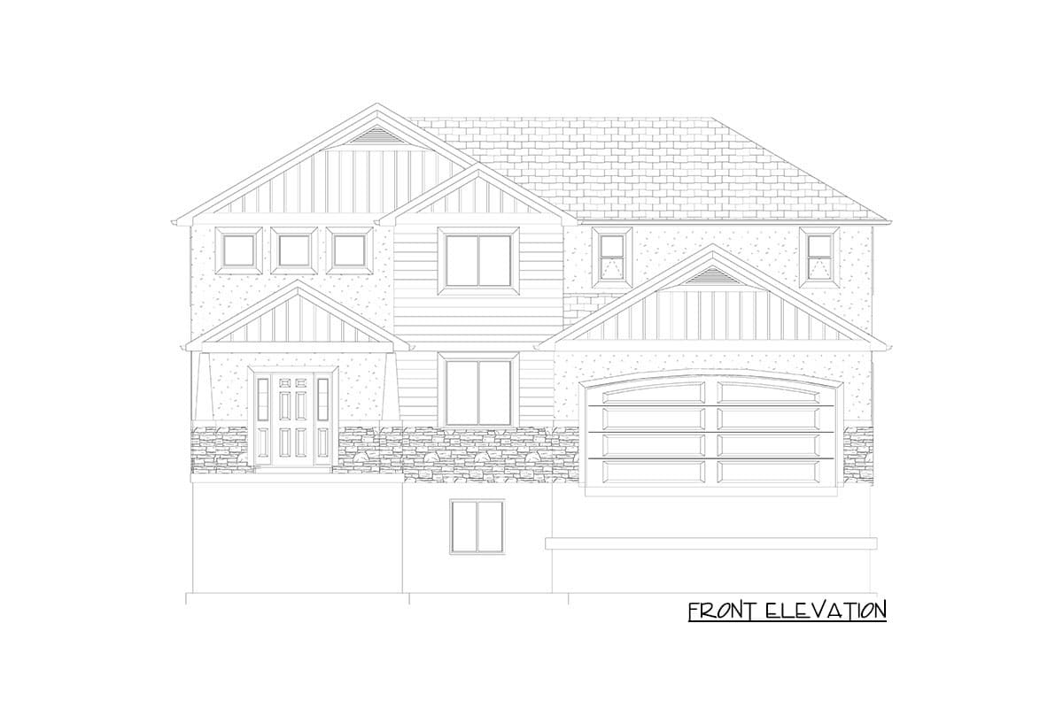 Plan 61331UT: Fresh Two-story House Plan with Main-level Office - Image #33 - Craftsman, Northwest