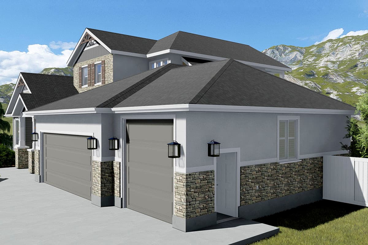 Plan 61334UT: Spacious House Plan with Walk-out Lower Level - Image #7 - Craftsman, Mountain