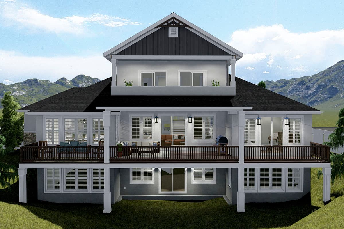 Plan 61334UT: Spacious House Plan with Walk-out Lower Level - Image #9 - Craftsman, Mountain