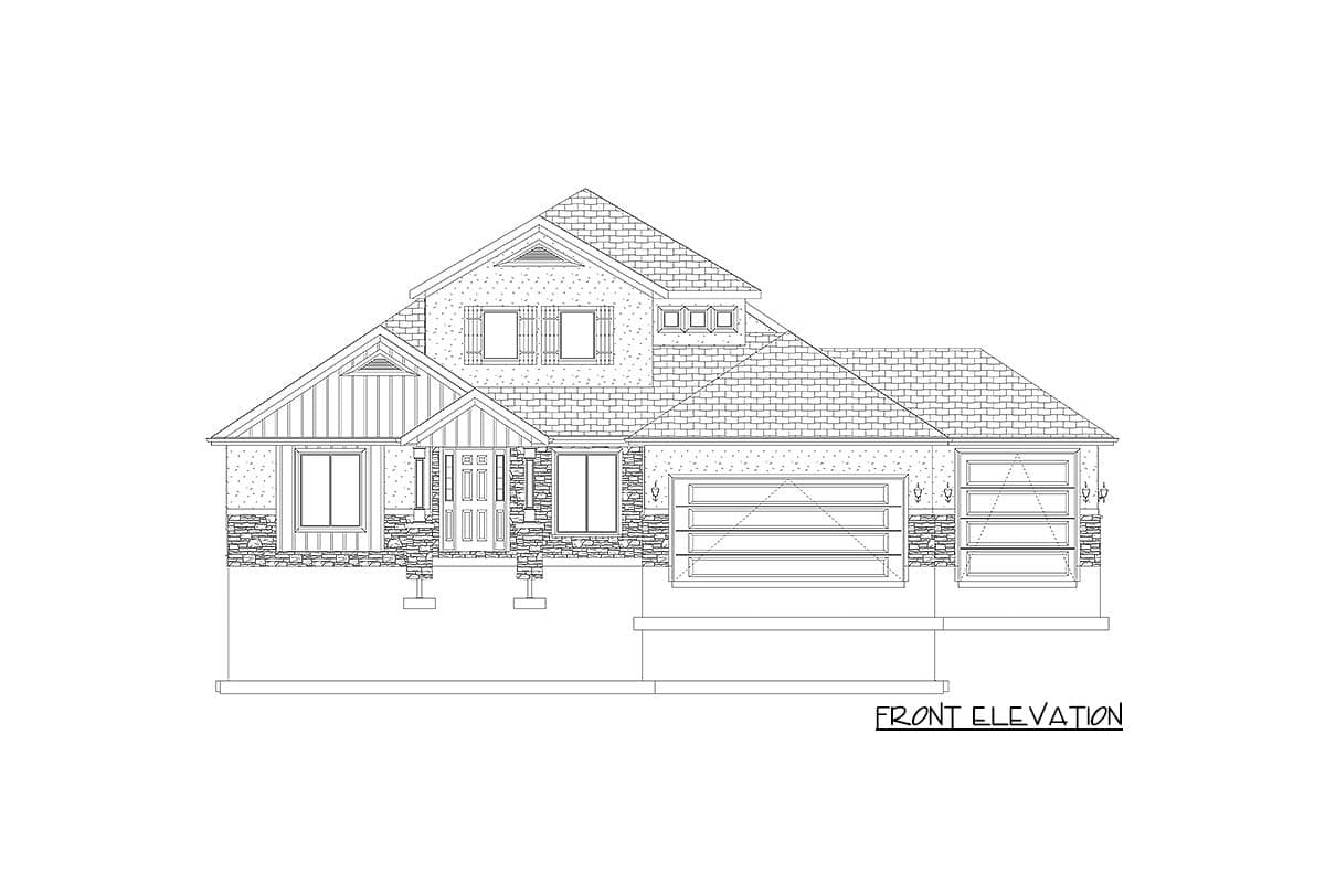 Plan 61334UT: Spacious House Plan with Walk-out Lower Level - Image #45 - Craftsman, Mountain