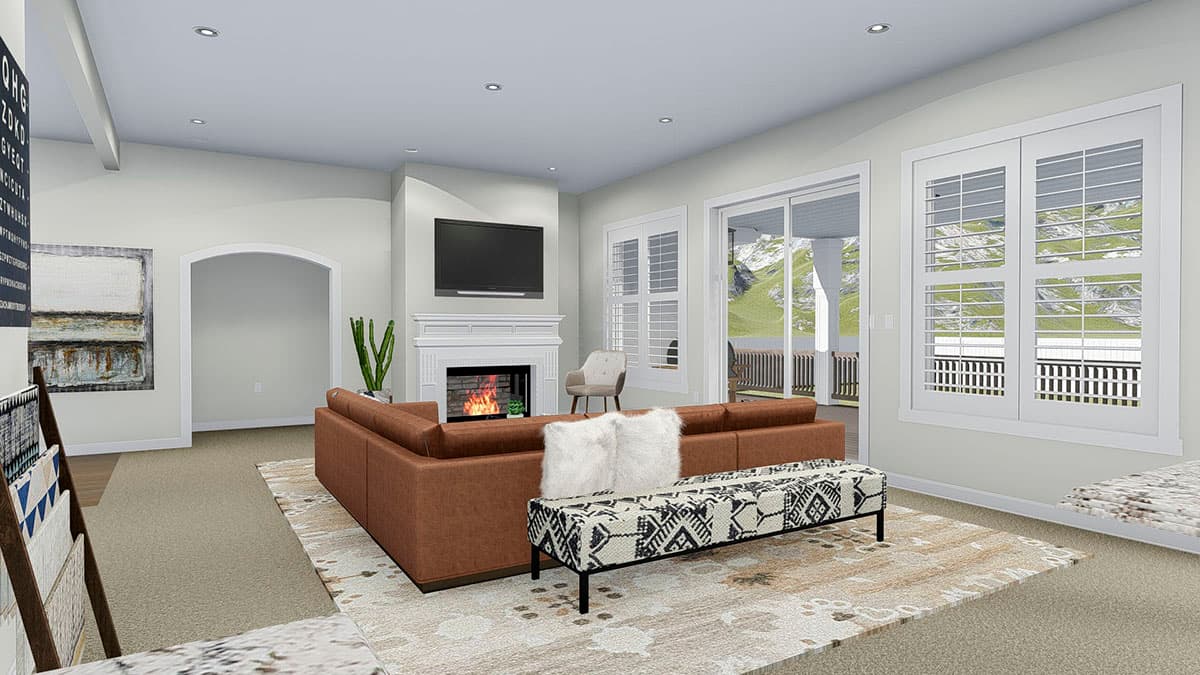 Plan 61334UT: Spacious House Plan with Walk-out Lower Level - Image #19 - Craftsman, Mountain