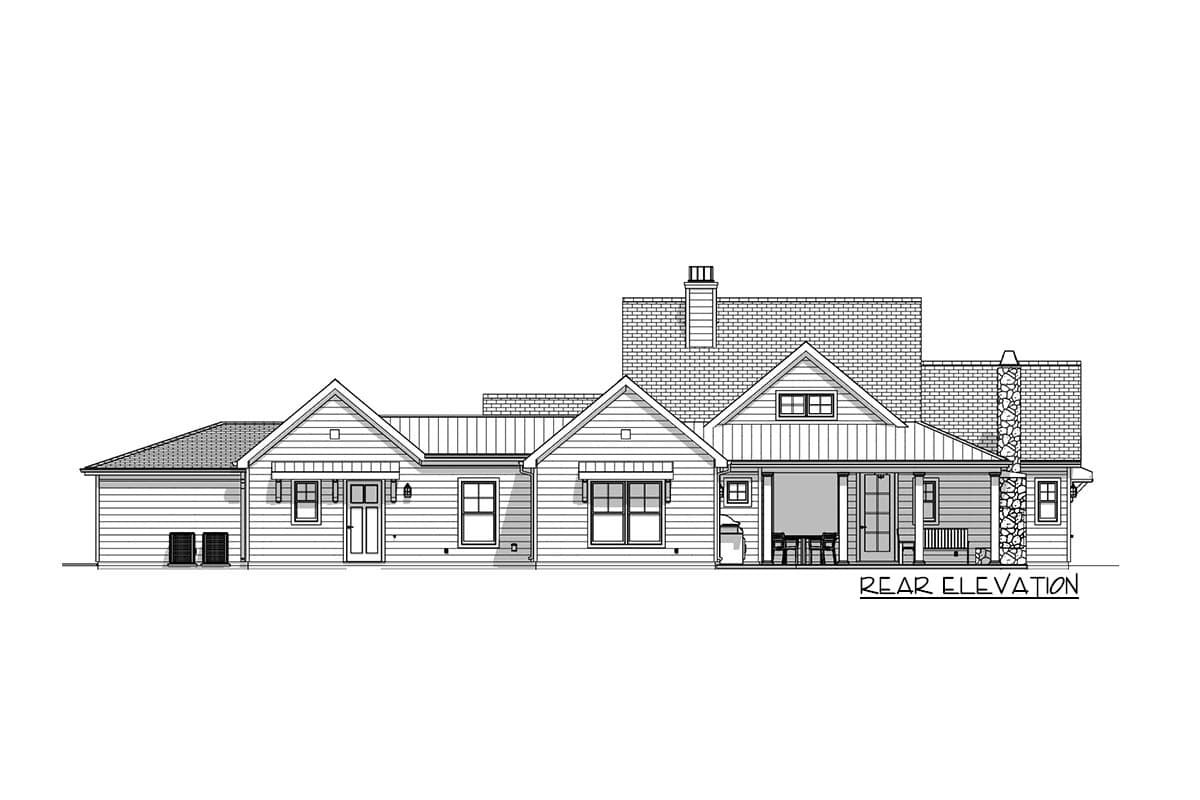 Plan 28936JJ: 3-Bed Modern Farmhouse Plan Taking Advantage Of Your Views - 2000 Sq Ft - Image #9 - Coastal, Country, Modern Farmhouse, New American, Ranch, Traditional