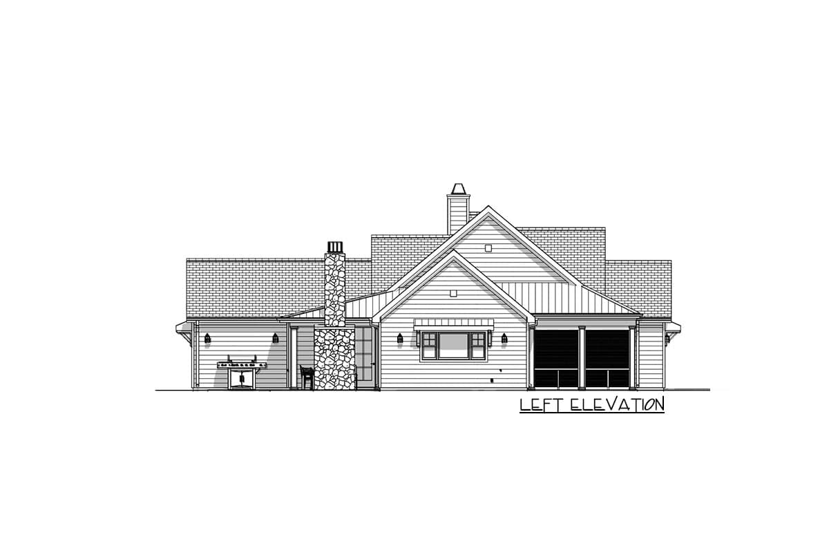 Plan 28936JJ: 3-Bed Modern Farmhouse Plan Taking Advantage Of Your Views - 2000 Sq Ft - Image #8 - Coastal, Country, Modern Farmhouse, New American, Ranch, Traditional