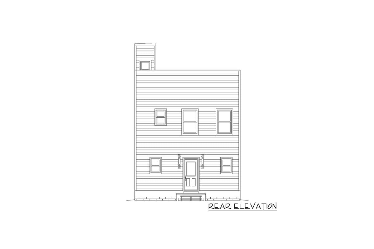 Plan 68637VR: Minimalist House Plan for a Front-to-Back Sloping Lot - Image #5 - Contemporary, Modern