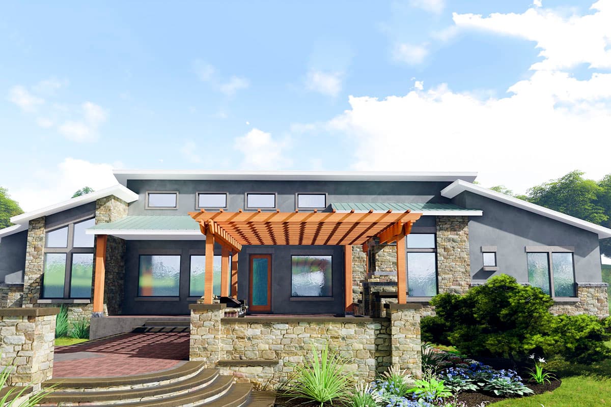 Plan 54022LK: One-level Modern Gem with Split Bedrooms - Image #7 - Modern, Northwest, Ranch