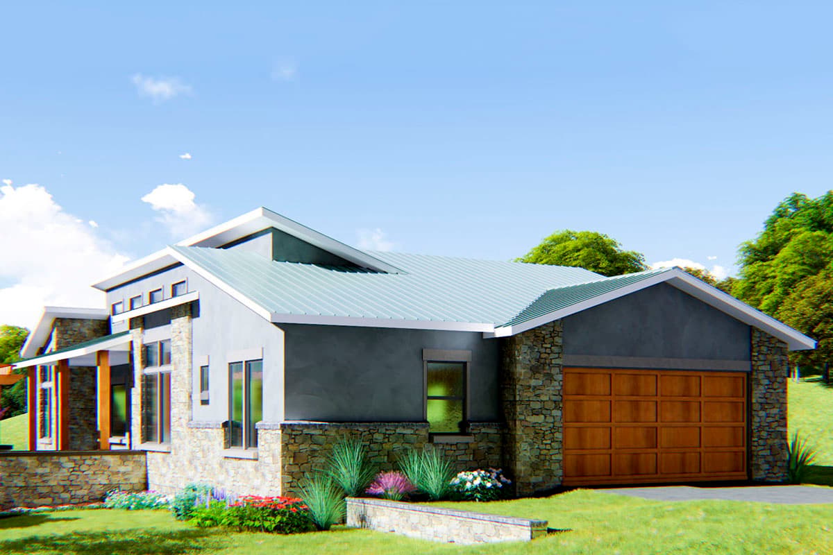 Plan 54022LK: One-level Modern Gem with Split Bedrooms - Image #10 - Modern, Northwest, Ranch