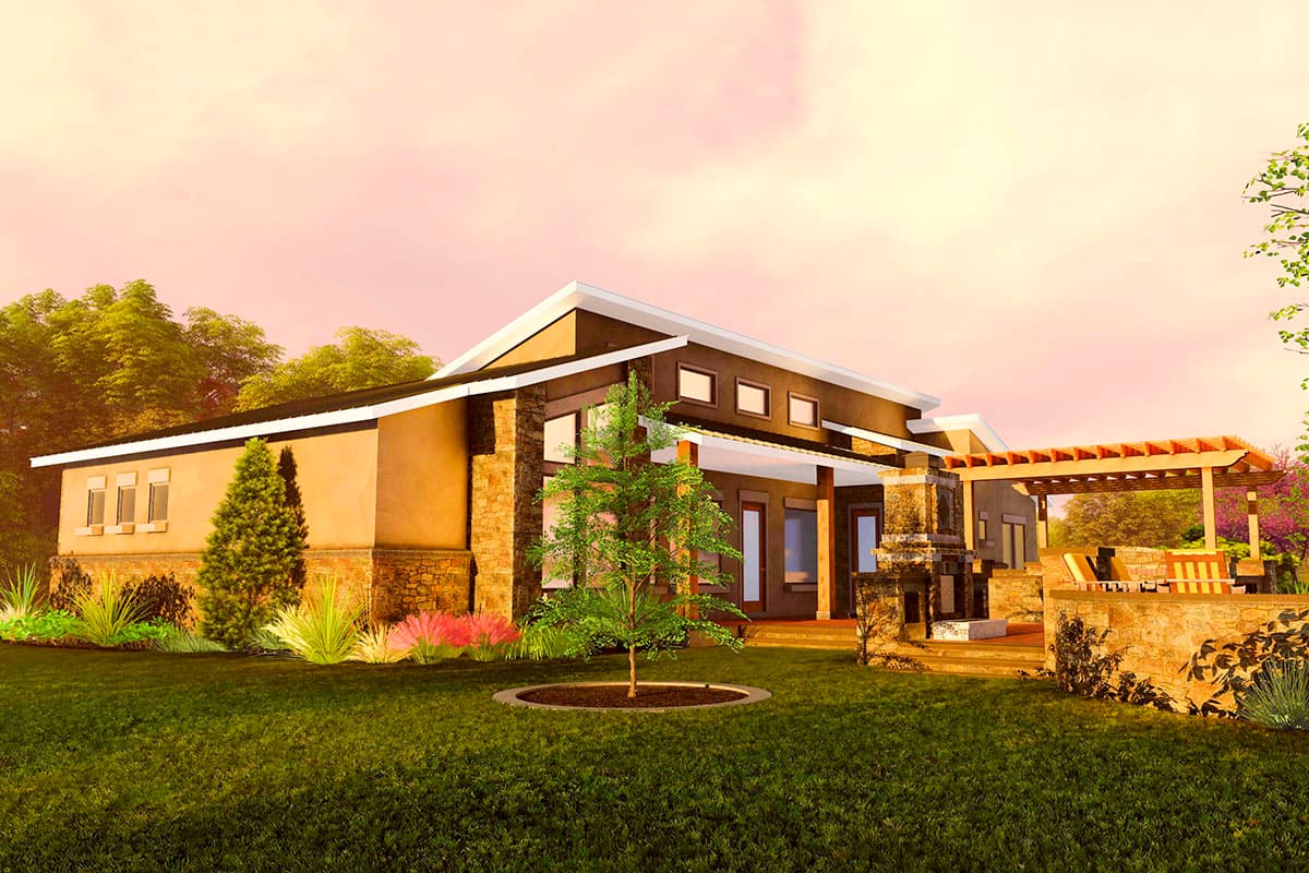 Plan 54022LK: One-level Modern Gem with Split Bedrooms - Image #12 - Modern, Northwest, Ranch