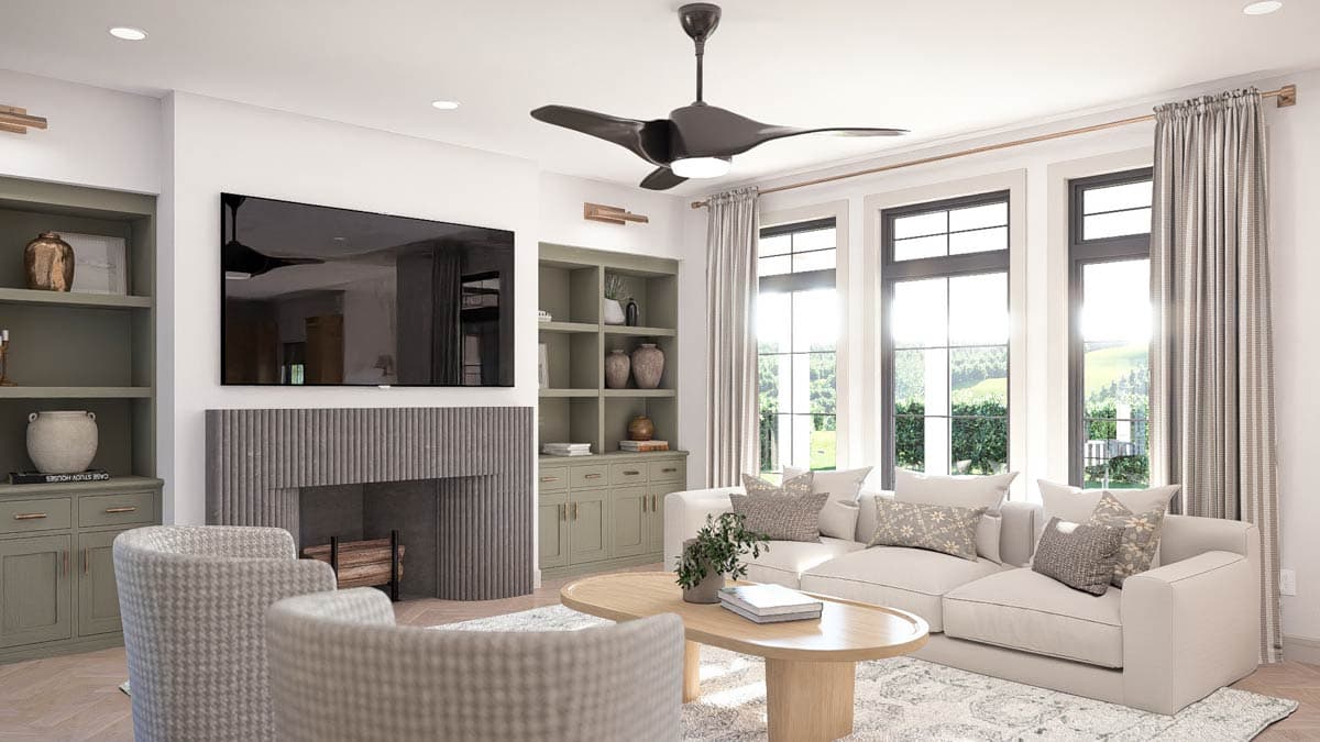 Plan 62797DJ: Classic Southern Home Plan with Wrap Around Porch and Side-Load Garage - Image #10 - Colonial, Country, Southern, Southern Traditional