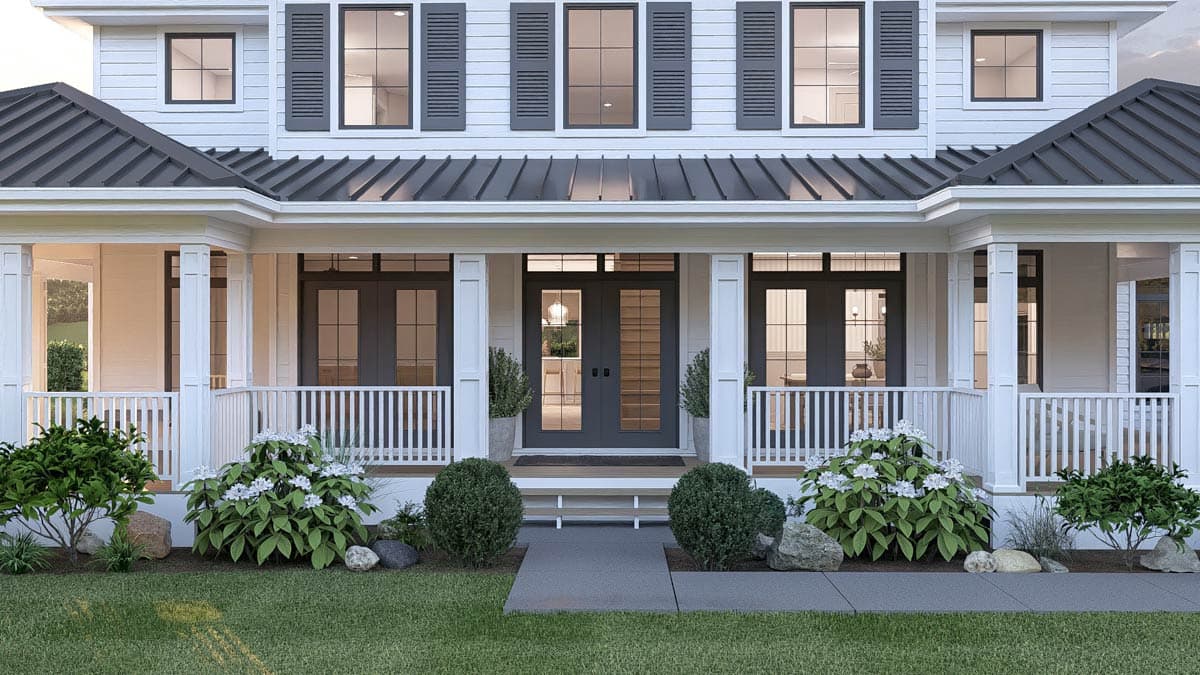 Plan 62797DJ: Classic Southern Home Plan with Wrap Around Porch and Side-Load Garage - Image #8 - Colonial, Country, Southern, Southern Traditional