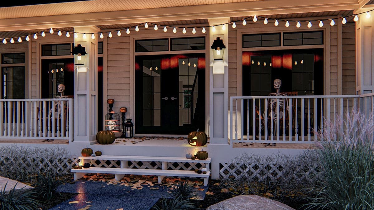 Plan 62797DJ: Country Home Plan with Wraparound Porch and Side-Load Garage - Image #5 - Country, Southern, Traditional