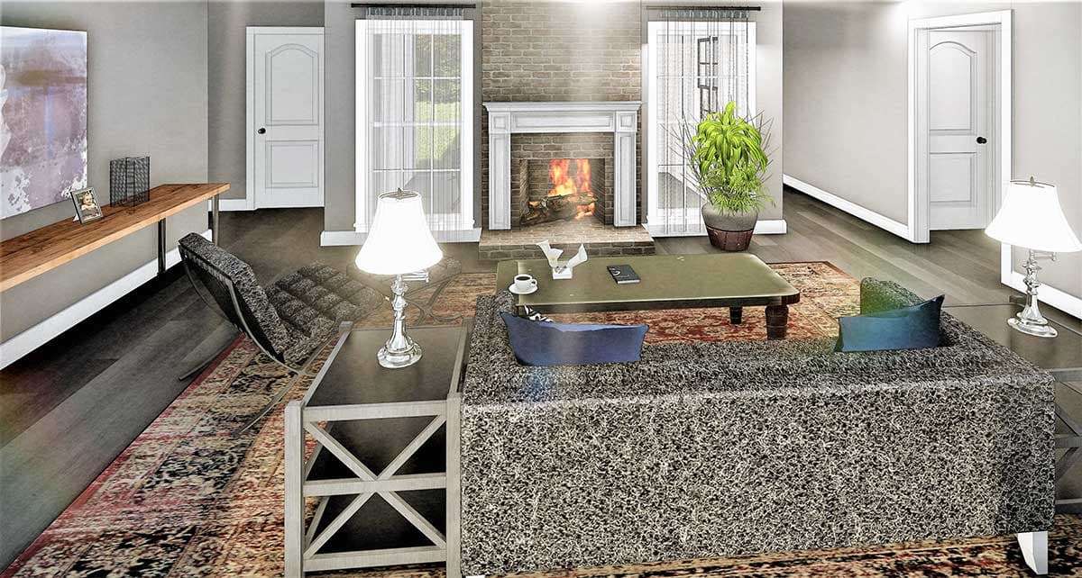 Plan 25014DH: Southern House Plan with Tons of Porch Space - Image #7 - Country, Southern