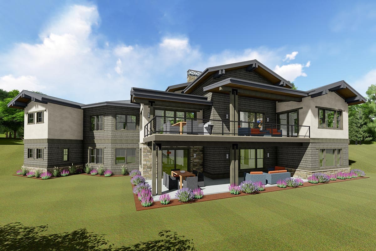 Plan 64484SC: Contemporary Craftsman with 2 Main-level Masters - Image #9 - Contemporary, Craftsman, Farmhouse, Mountain, Prairie, Ranch