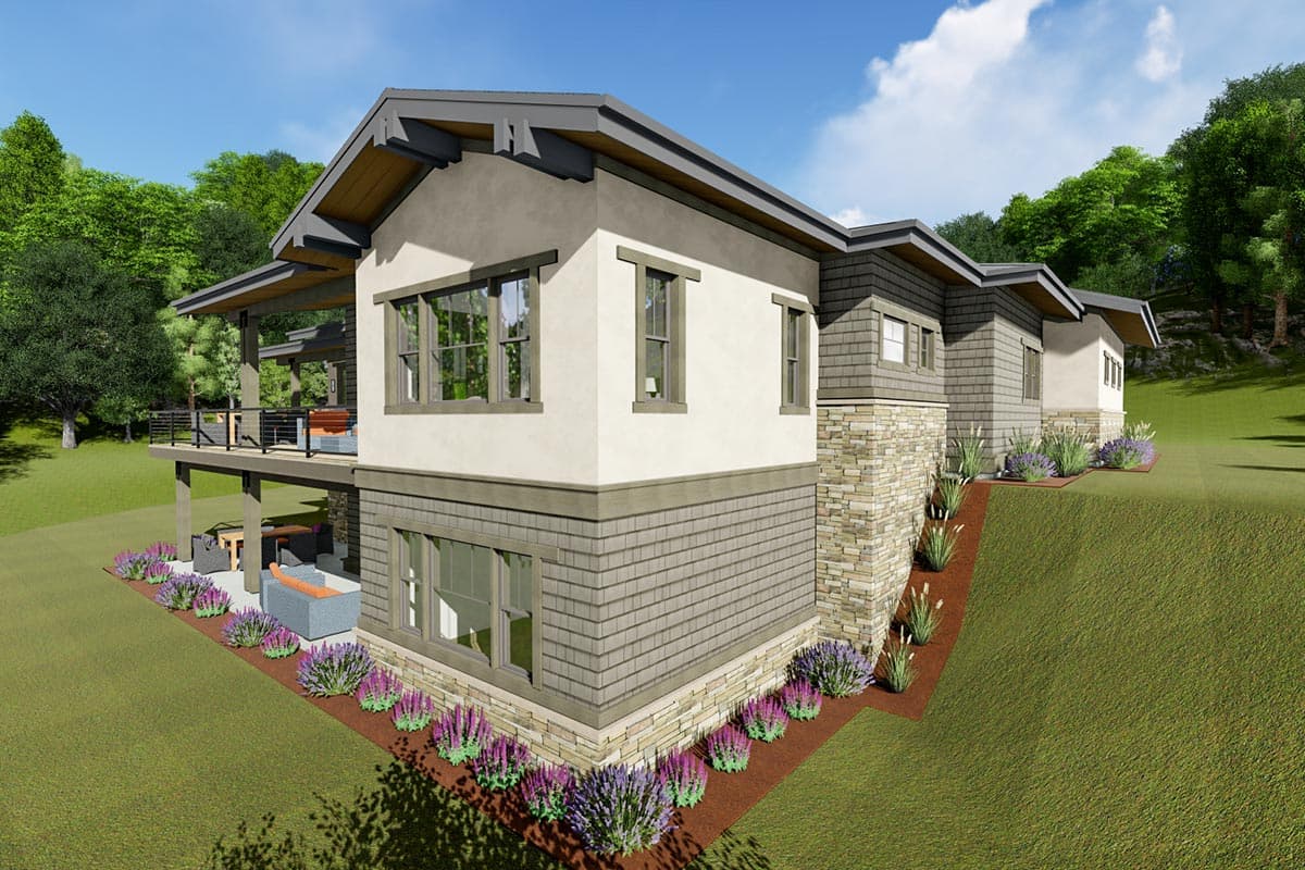 Plan 64484SC: Contemporary Craftsman with 2 Main-level Masters - Image #10 - Contemporary, Craftsman, Farmhouse, Mountain, Prairie, Ranch