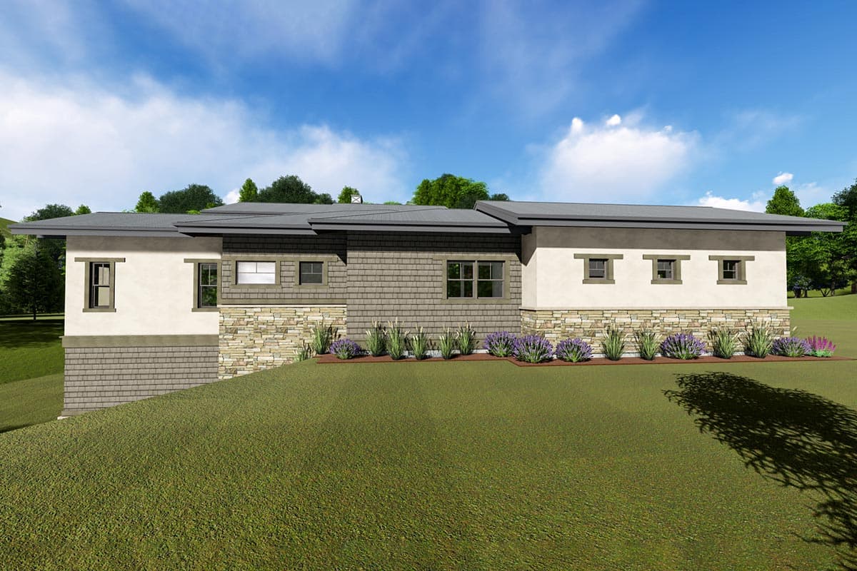 Plan 64484SC: Contemporary Craftsman with 2 Main-level Masters - Image #11 - Contemporary, Craftsman, Farmhouse, Mountain, Prairie, Ranch