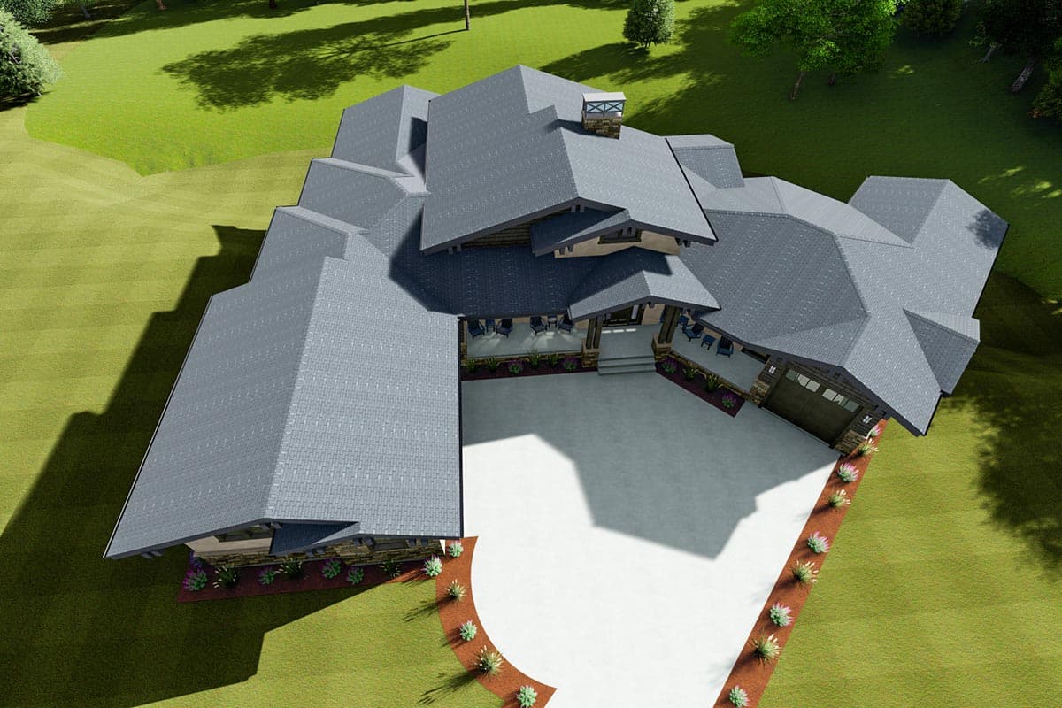 Plan 64484SC: Contemporary Craftsman with 2 Main-level Masters - Image #13 - Contemporary, Craftsman, Farmhouse, Mountain, Prairie, Ranch