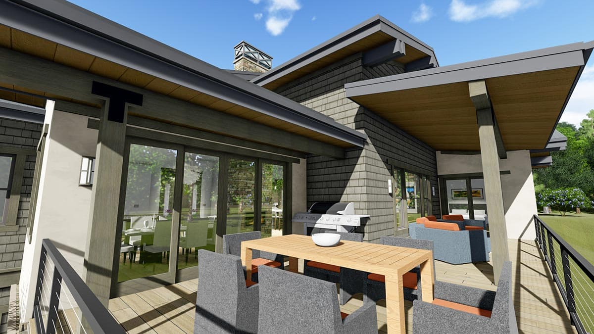 Plan 64484SC: Contemporary Craftsman with 2 Main-level Masters - Image #14 - Contemporary, Craftsman, Farmhouse, Mountain, Prairie, Ranch