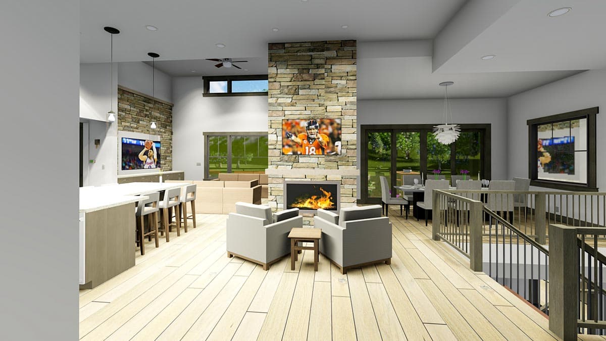 Plan 64484SC: Contemporary Craftsman with 2 Main-level Masters - Image #16 - Contemporary, Craftsman, Farmhouse, Mountain, Prairie, Ranch