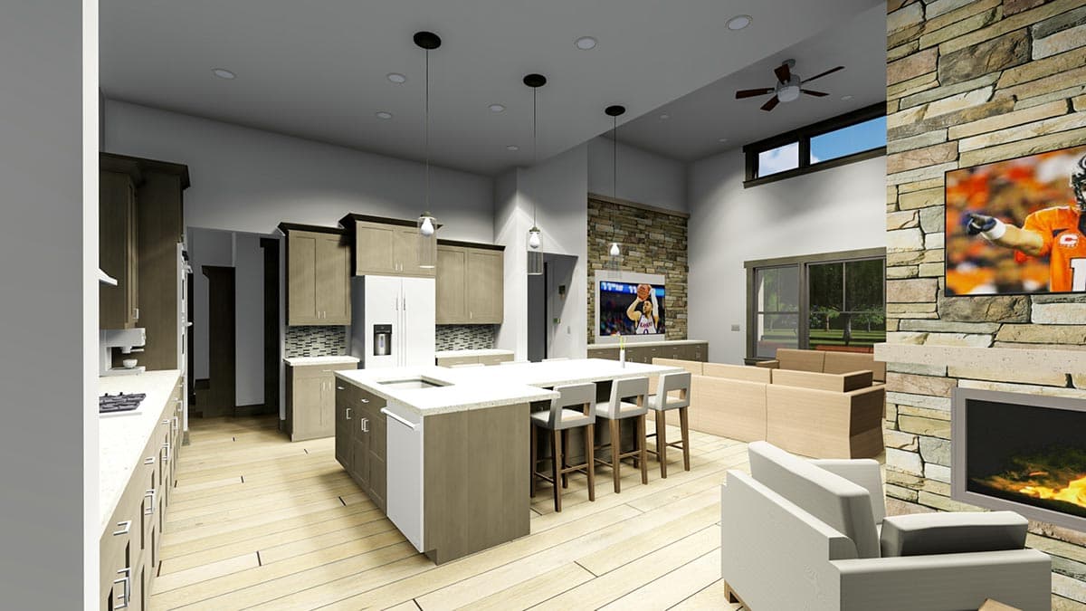 Plan 64484SC: Contemporary Craftsman with 2 Main-level Masters - Image #17 - Contemporary, Craftsman, Farmhouse, Mountain, Prairie, Ranch