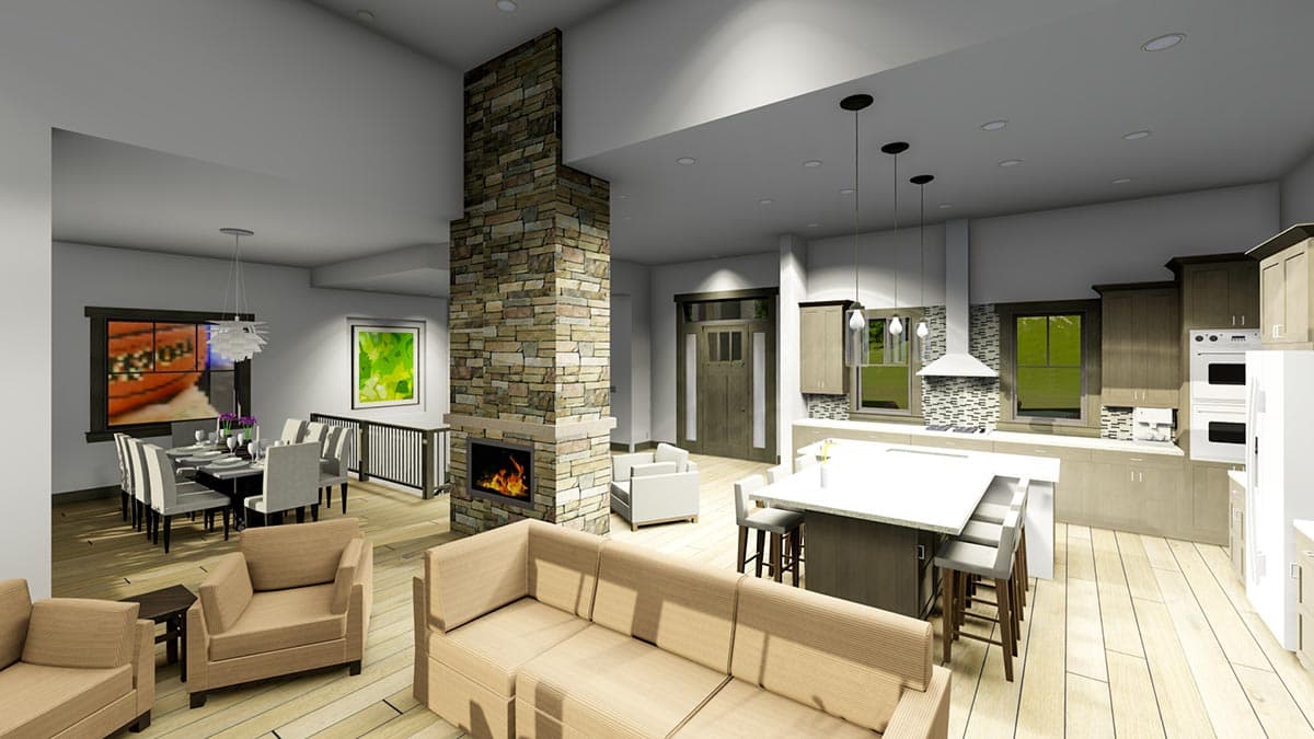 Plan 64484SC: Contemporary Craftsman with 2 Main-level Masters - Image #19 - Contemporary, Craftsman, Farmhouse, Mountain, Prairie, Ranch