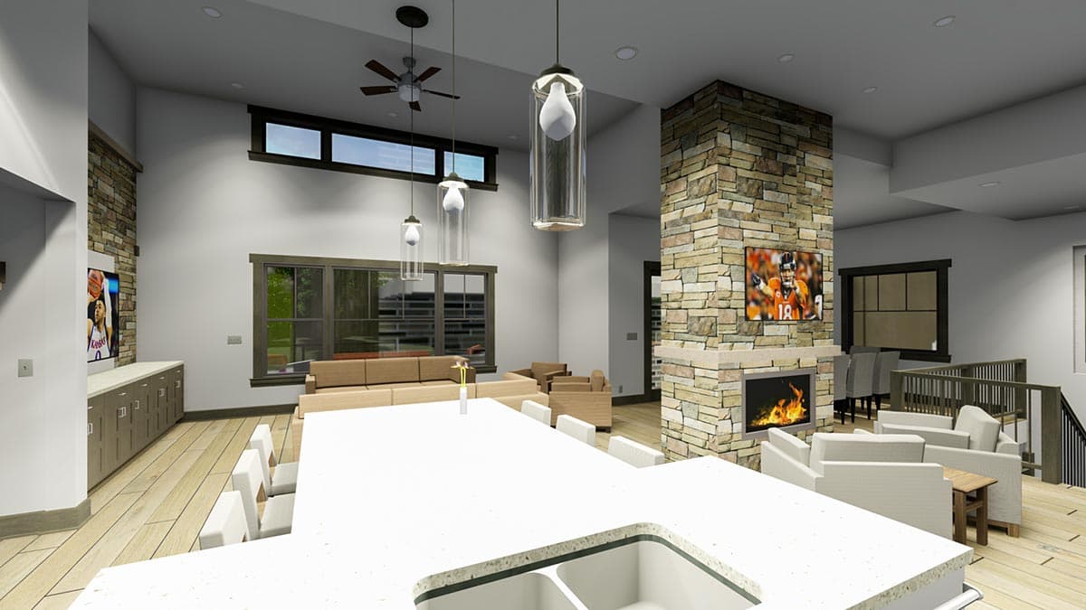 Plan 64484SC: Contemporary Craftsman with 2 Main-level Masters - Image #18 - Contemporary, Craftsman, Farmhouse, Mountain, Prairie, Ranch