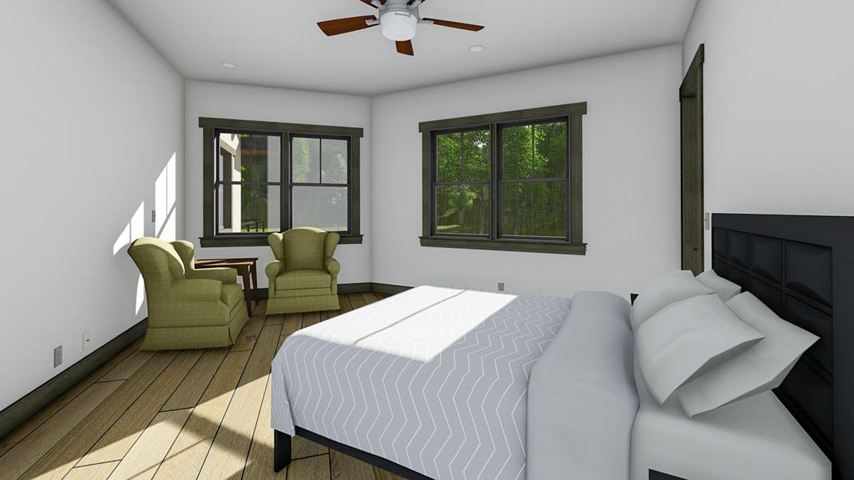 Plan 64484SC: Contemporary Craftsman with 2 Main-level Masters - Image #24 - Contemporary, Craftsman, Farmhouse, Mountain, Prairie, Ranch