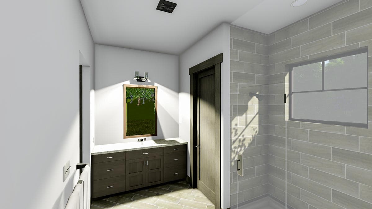 Plan 64484SC: Contemporary Craftsman with 2 Main-level Masters - Image #25 - Contemporary, Craftsman, Farmhouse, Mountain, Prairie, Ranch