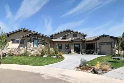 Contemporary Craftsman with 2 Main-level Masters