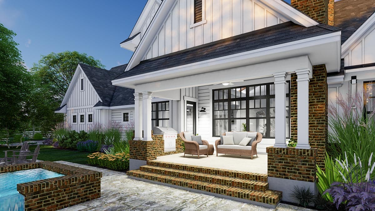 Plan 16914WG: Modern Farmhouse Plan with Private Bonus Room Over 3-Car Garage - Image #16 - Country, Farmhouse, Modern Farmhouse, New American