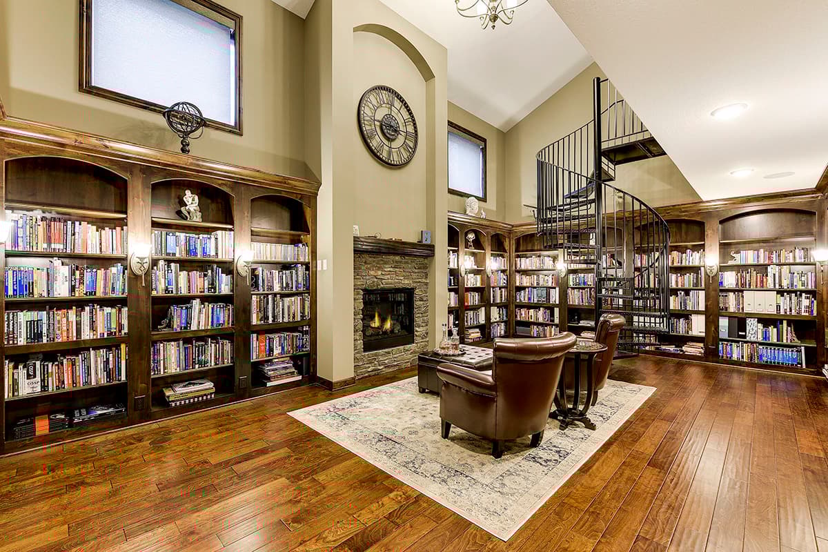 Plan 73461HS: Sizable New American Home with Spiral Staircase in Two-story Library - Image #40 - Craftsman, New American
