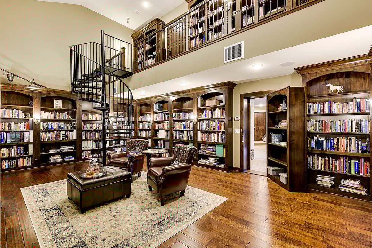 Plan 73461HS: Sizable New American Home with Spiral Staircase in Two-story Library - Image #42 - Craftsman, New American