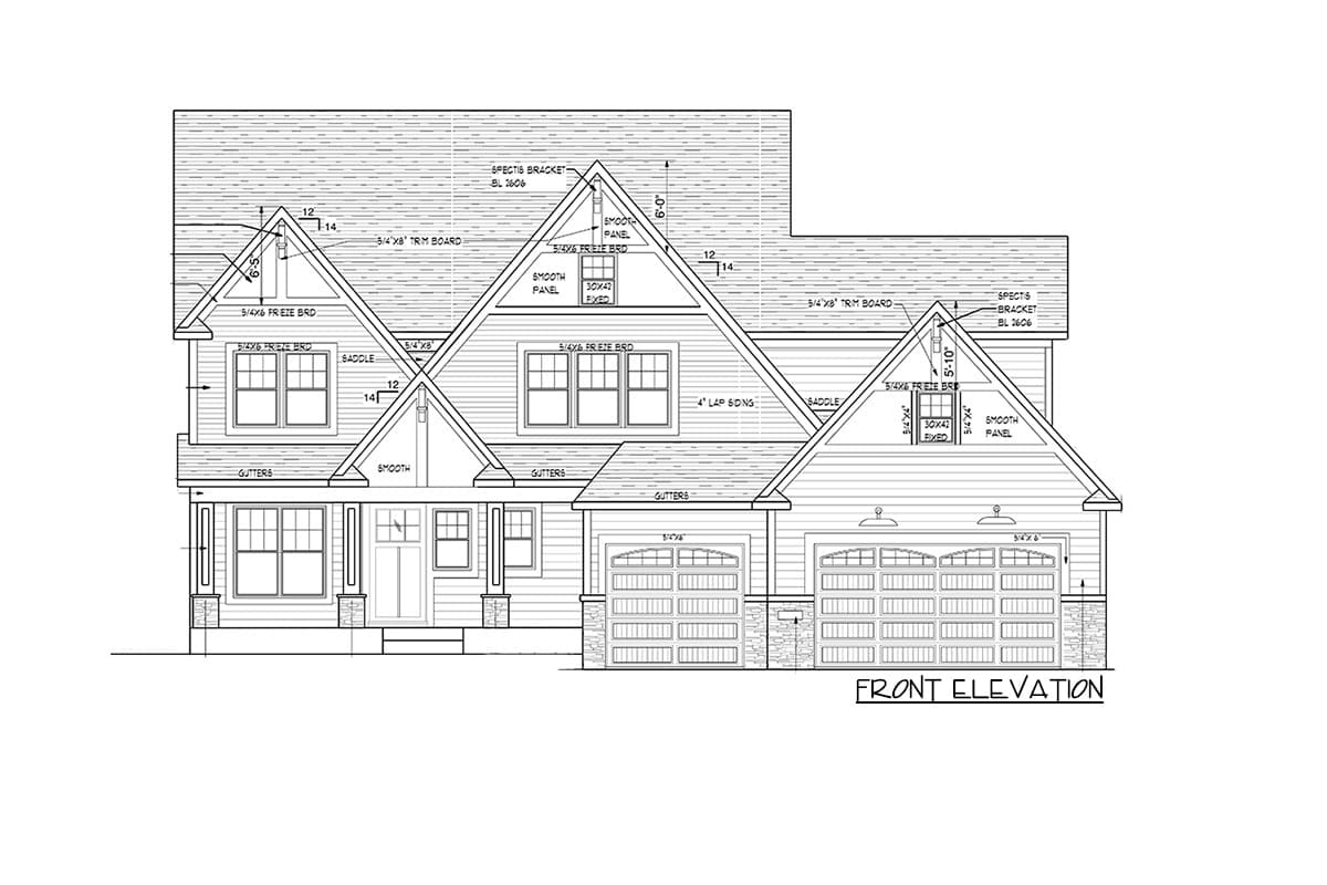 Plan 73461HS: Sizable New American Home with Spiral Staircase in Two-story Library - Image #49 - Craftsman, New American