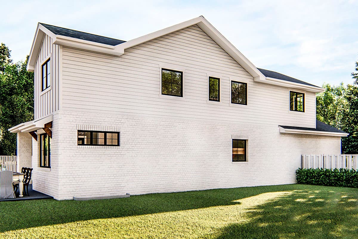 Plan 62798DJ: Modern Farmhouse Plan with Two Separate Garages - Image #5 - Country, Craftsman, Modern Farmhouse, New American