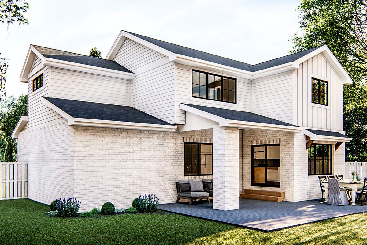 Plan 62798DJ: Modern Farmhouse Plan with Two Separate Garages - Image #6 - Country, Craftsman, Modern Farmhouse, New American