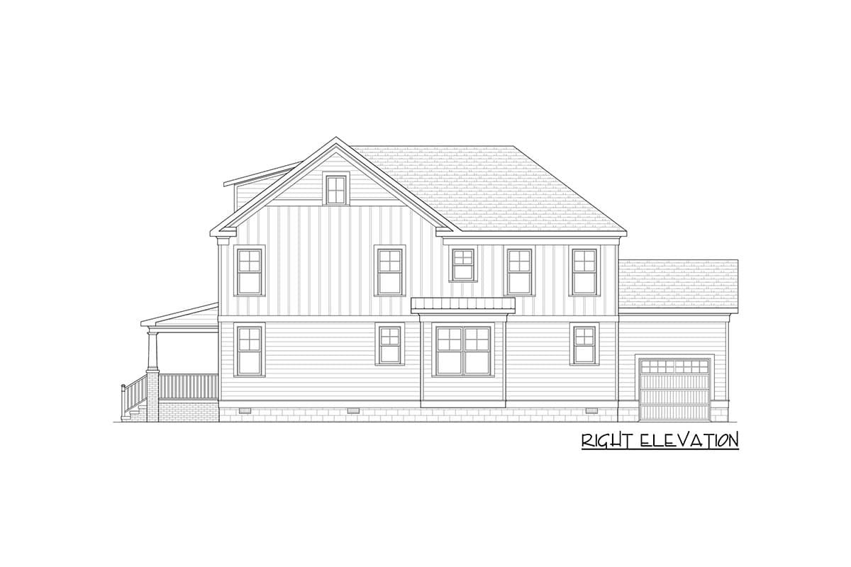 Plan 31561GF: 3-Story Farmhouse Plan with Second-level Master Bedroom - Image #5 - Country, Farmhouse, New American, Southern, Traditional
