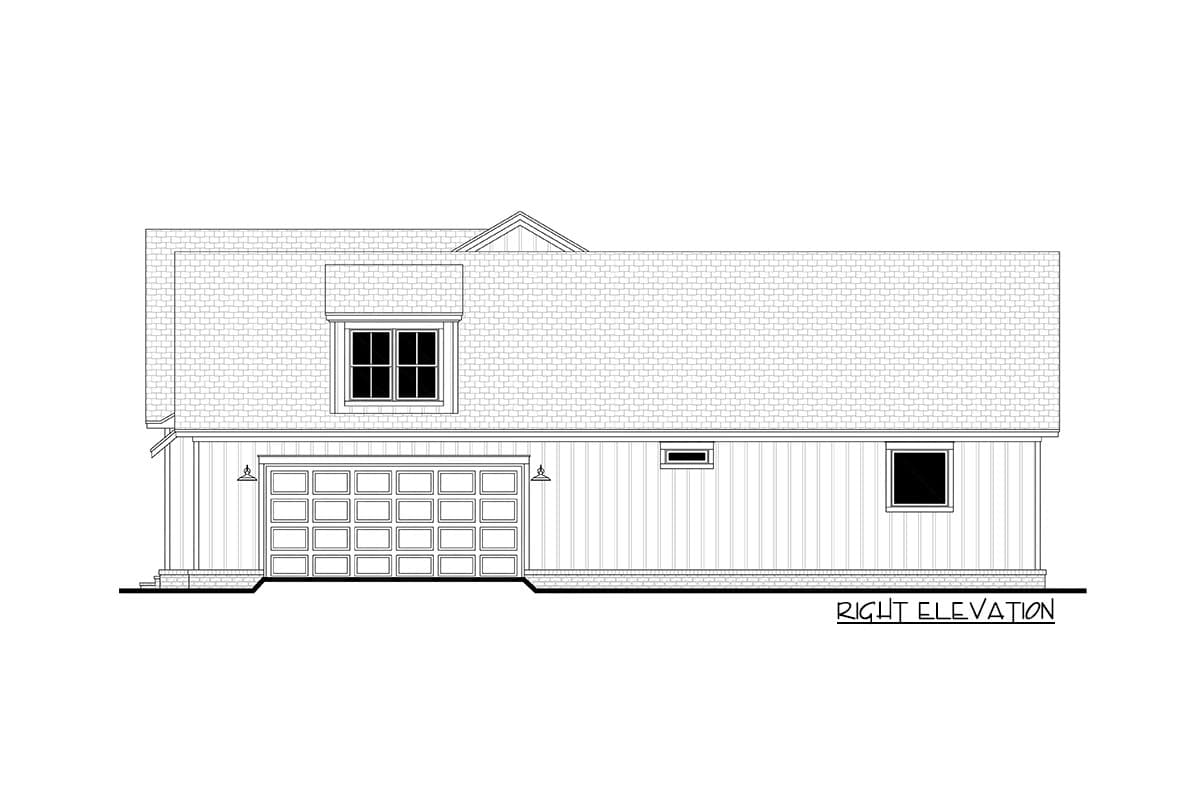 Plan 51812HZ: 4-Bed New American House Plan with Barn Door Flex Room - 2832 Sq Ft - Image #5 - Country, Craftsman, Farmhouse, New American, Southern, Traditional