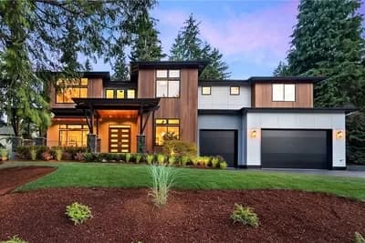 Deluxe Contemporary House Plan with Two-Story Great Room