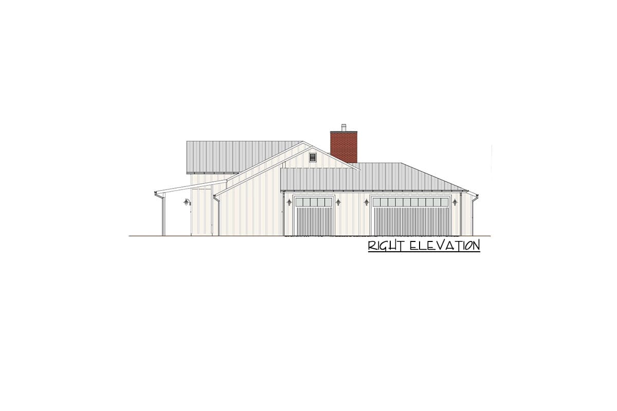Plan 871000NST: Exclusive Modern Farmhouse Plan with Great Outdoor Spaces - Image #7 - Country, Farmhouse, Modern Farmhouse, New American