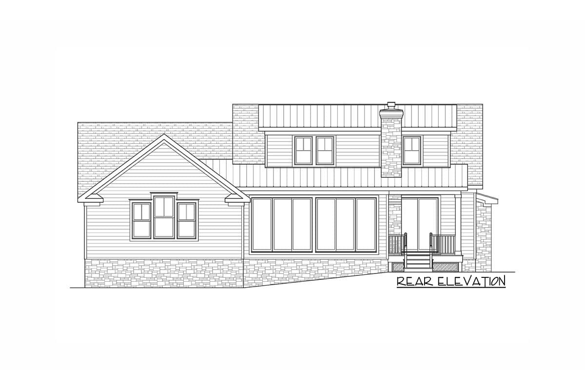 Plan 31562GF: Lovable Two-story Home Plan with Rear Grilling Porch - Image #4 - Cottage, Country, Southern