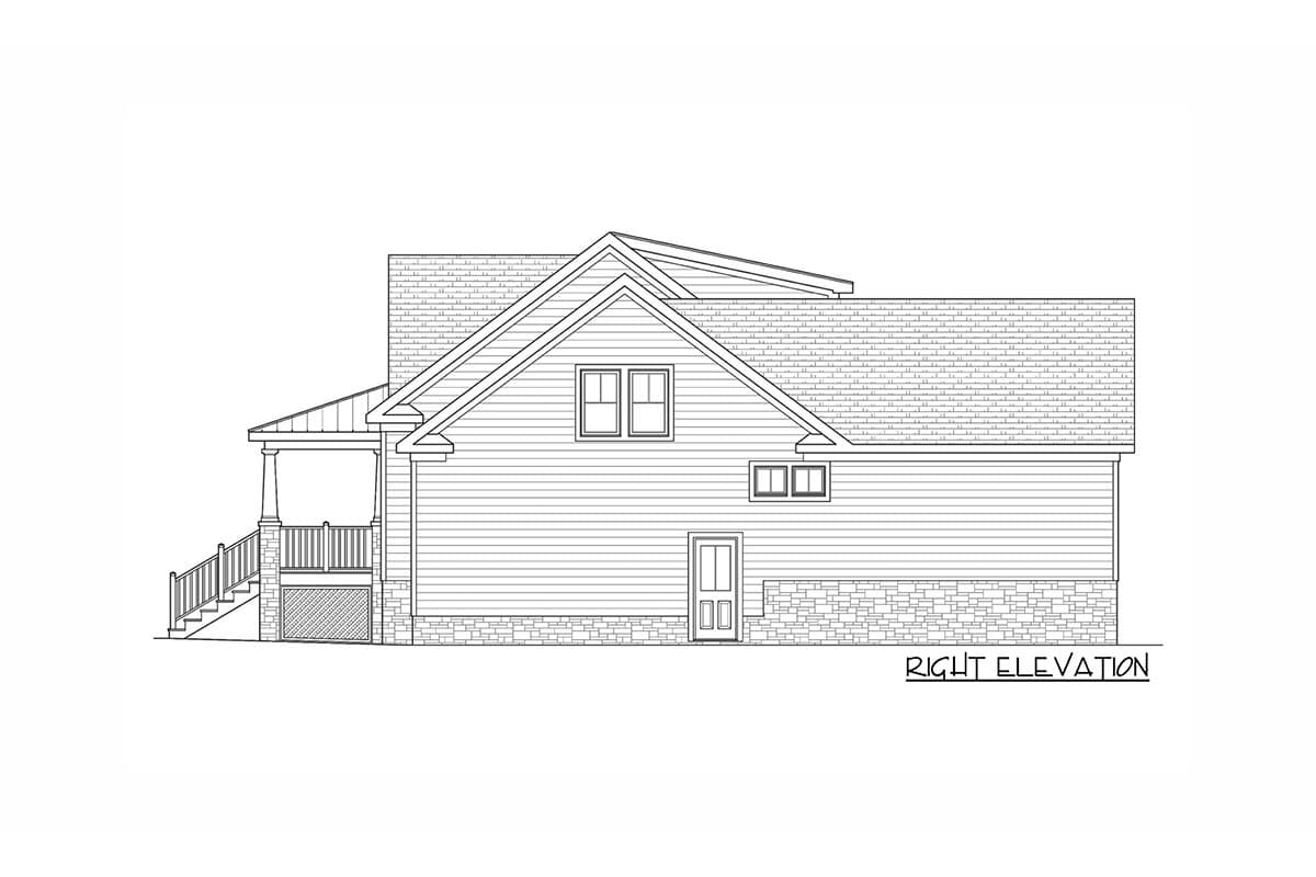 Plan 31562GF: Lovable Two-story Home Plan with Rear Grilling Porch - Image #5 - Cottage, Country, Southern