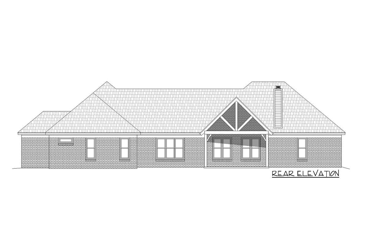 Plan 68638VR: Hill Country Ranch Home Plan with Dramatic Family Room - 2709 Sq Ft - Image #37 - Country, Hill Country, Mountain, Ranch