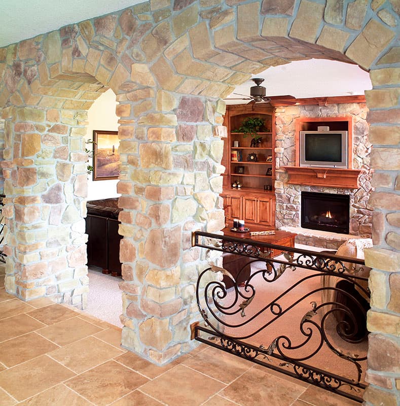 Plan 890116AH: Tuscan-inspired House Plan with Finished Walkout Basement - Image #4 - European, Tuscan