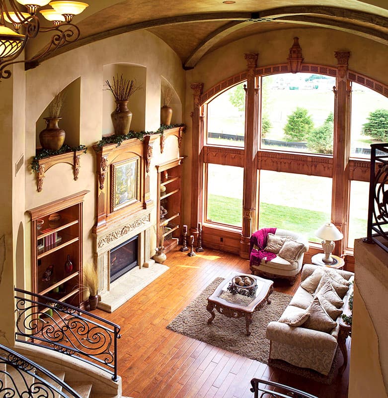 Plan 890116AH: Tuscan-inspired House Plan with Finished Walkout Basement - Image #5 - European, Tuscan