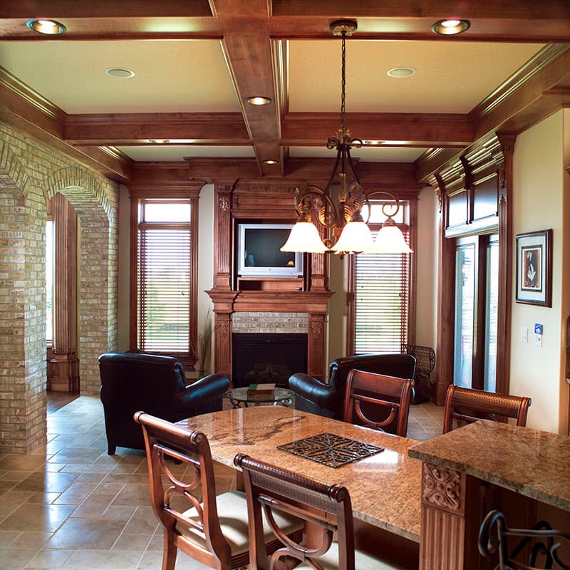 Plan 890116AH: Tuscan-inspired House Plan with Finished Walkout Basement - Image #6 - European, Tuscan