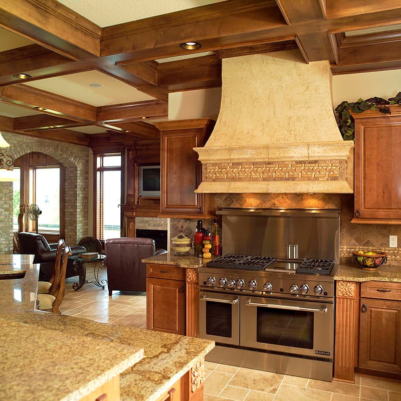 Plan 890116AH: Tuscan-inspired House Plan with Finished Walkout Basement - Image #7 - European, Tuscan
