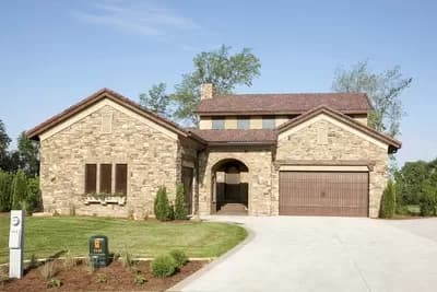 Timeless Tuscan House Plan With Courtyard with Finished Lower Level