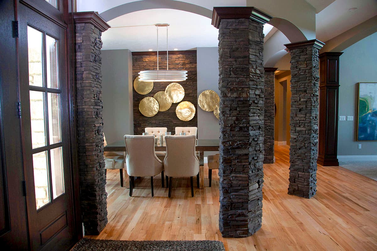 Plan 890126AH: Stone and Brick 6-Bed Luxury House Plan with Finished Walkout Basement - Image #4 - Traditional