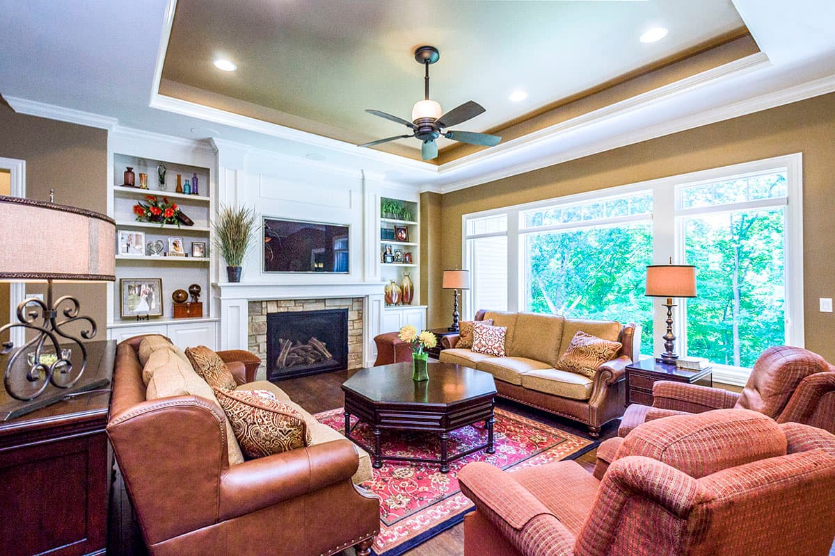 Plan 890136AH: Walkout Ranch Home Plan with 4-Car Garage - Image #5 - New American, Ranch