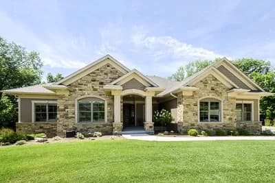 Walkout Ranch Home Plan with 4-Car Garage
